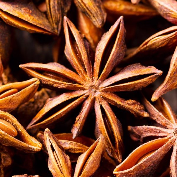 A close up photo of Star Anise