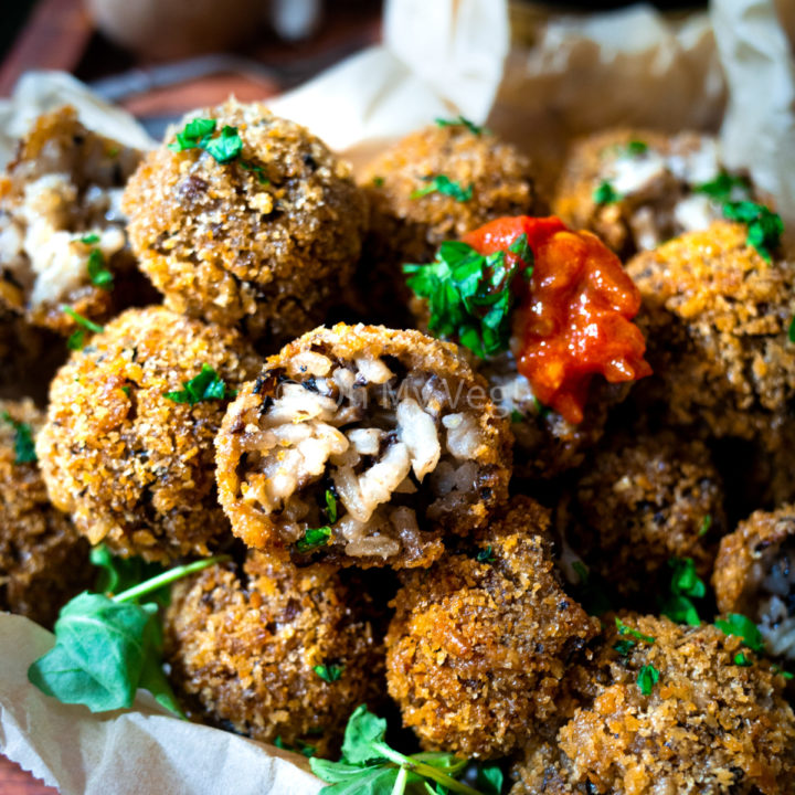 Vegan Mushroom Arancini