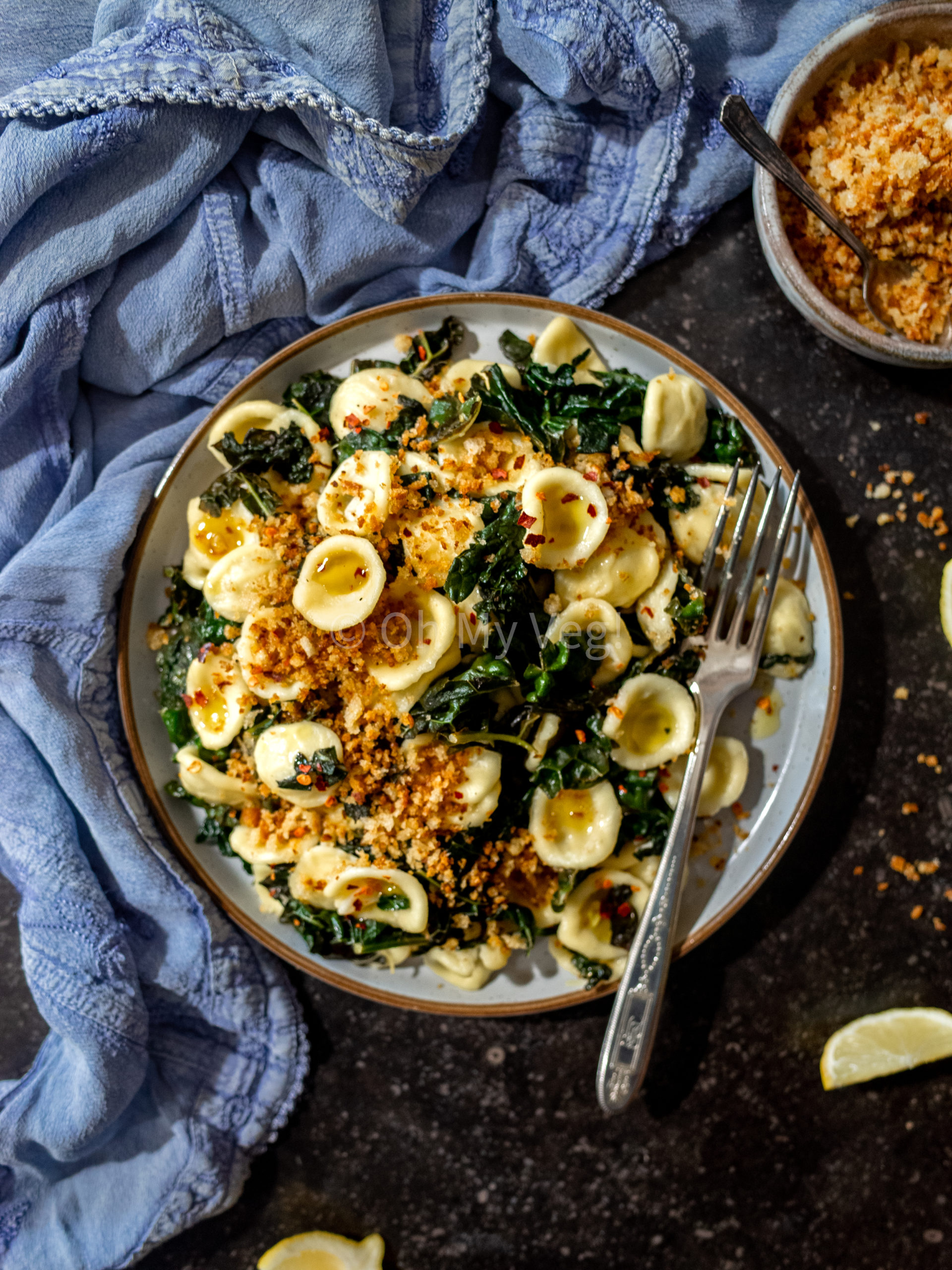 Orecchiette Pasta with Cavolo Nero & Breadcrumbs