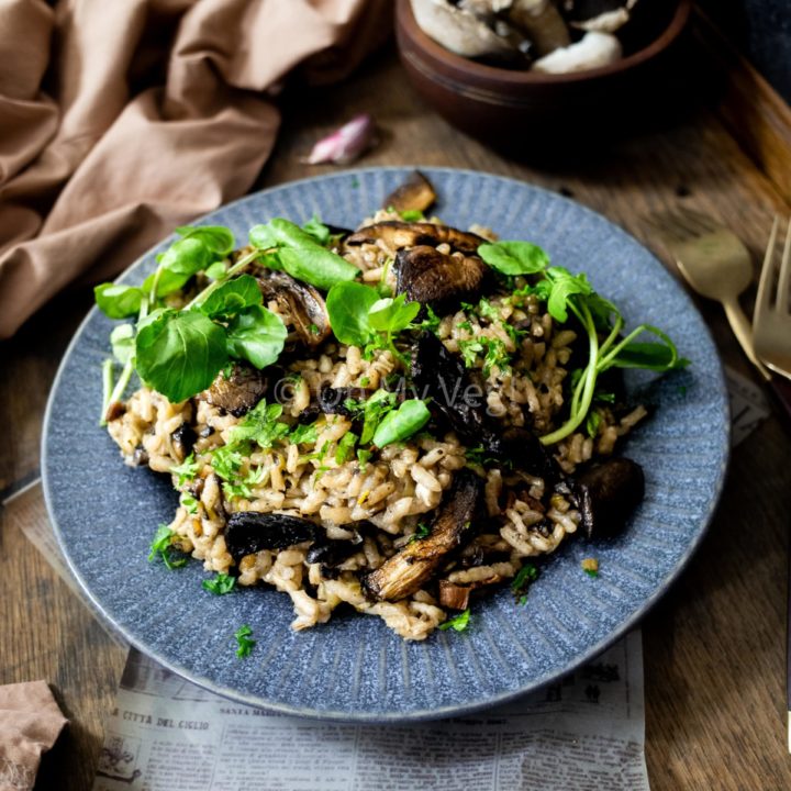 Creamy Mushroom & Leek Risotto 