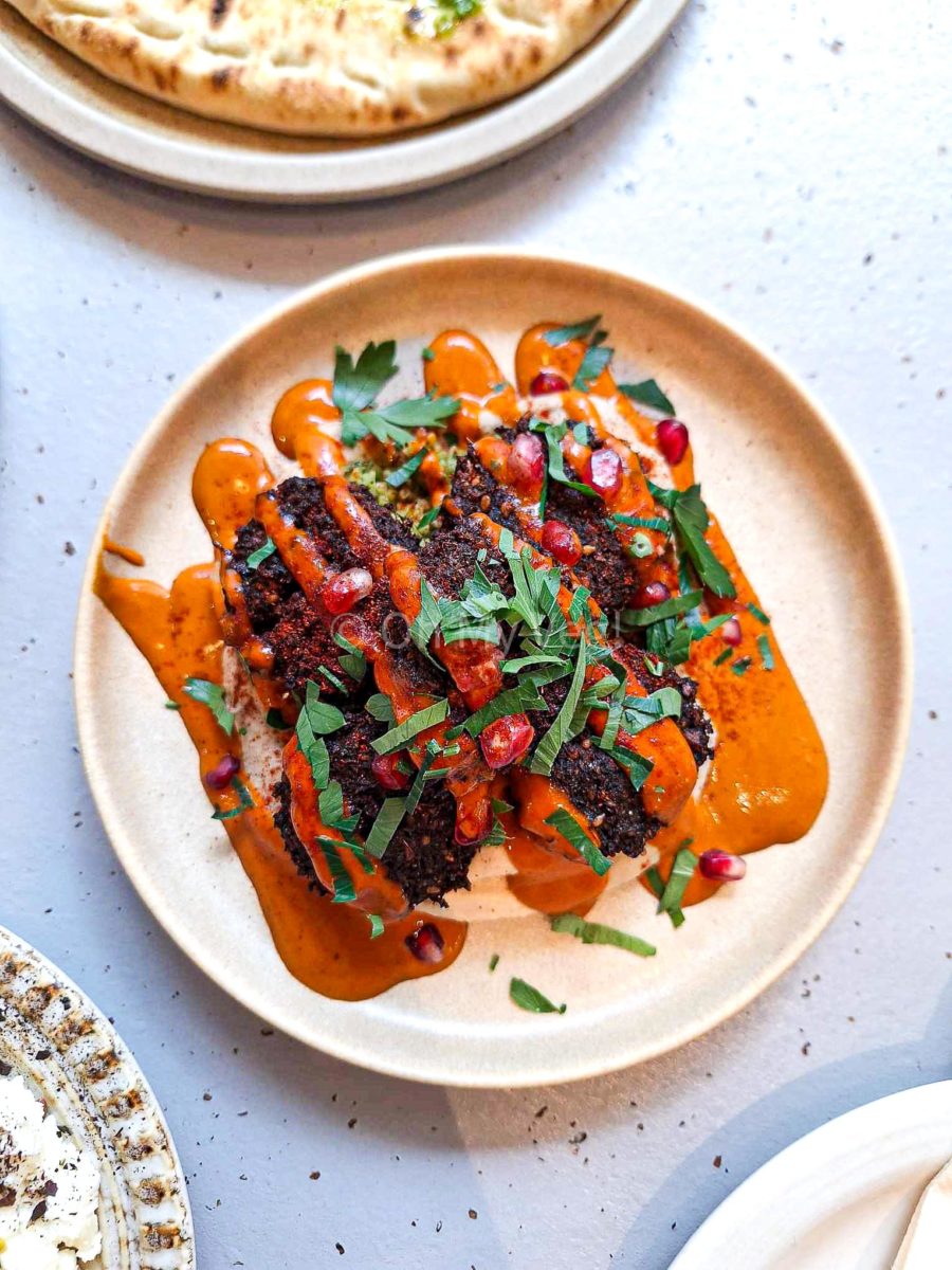 Maray Manchester falafels on a plate. 