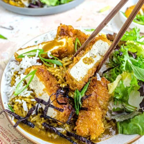 Vegan Katsu Curry with Tofu, Wagamama Copycat