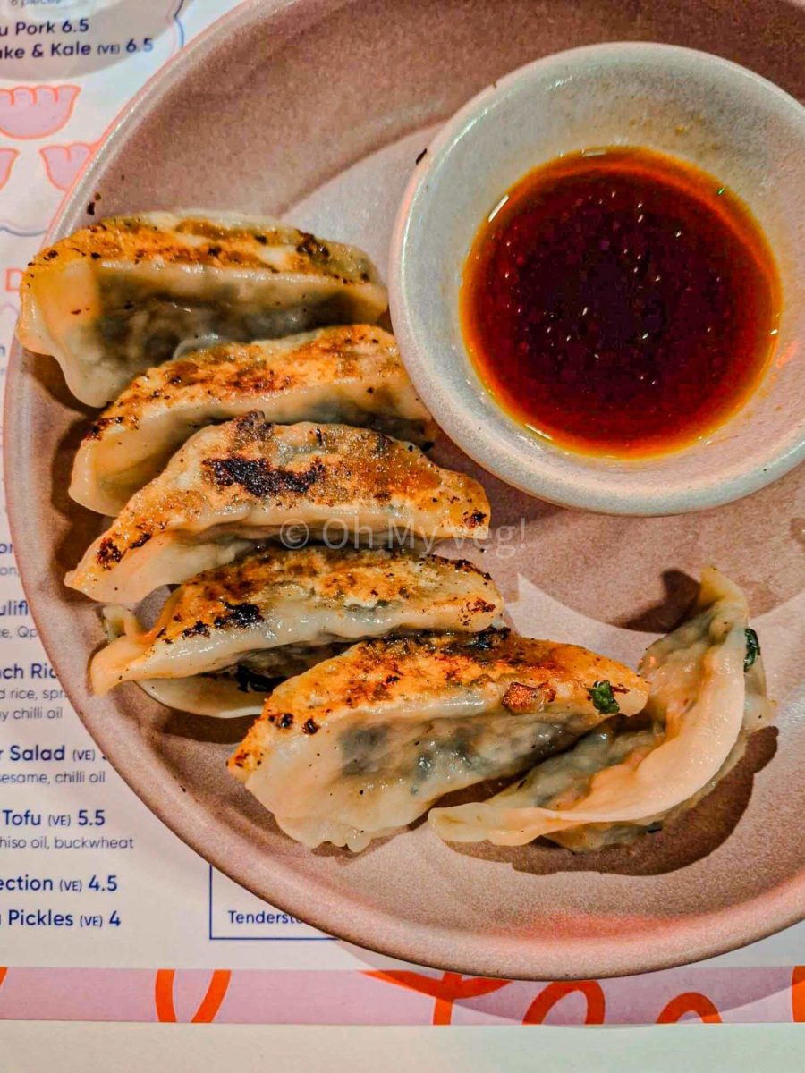 House of Fu kale and shiitake gyoza