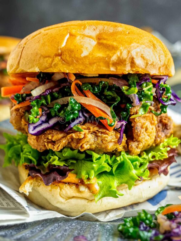 Vegan Chicken Sandwiches, Fried Oyster Mushroom Burgers