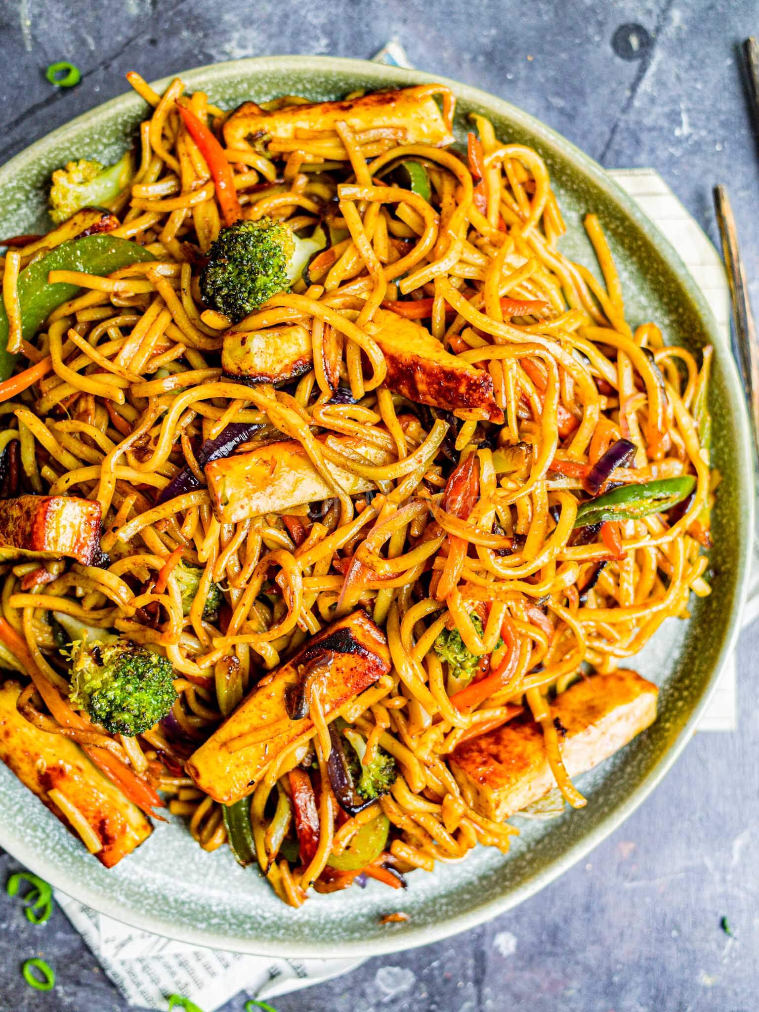 Paneer Hakka Noodles