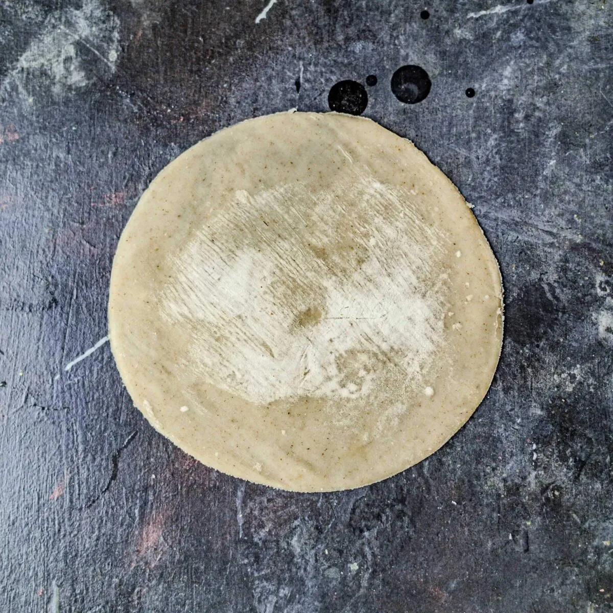 Momo wrapper laid flat.