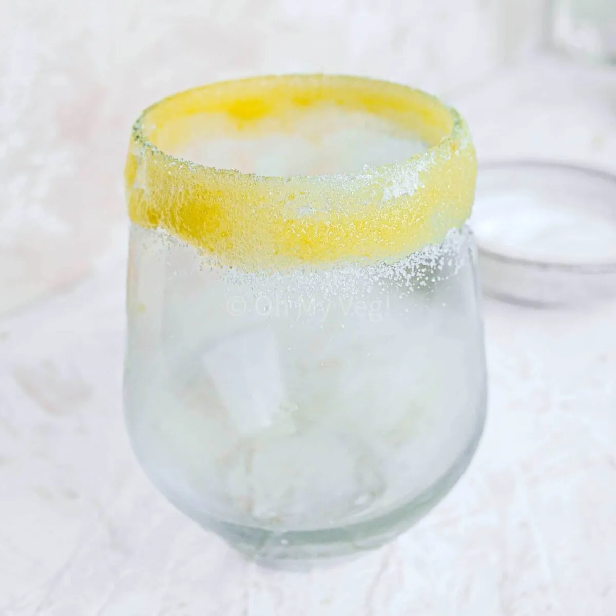 Sugared rim.