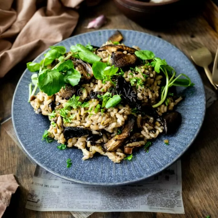 Creamy Mushroom & Leek Risotto