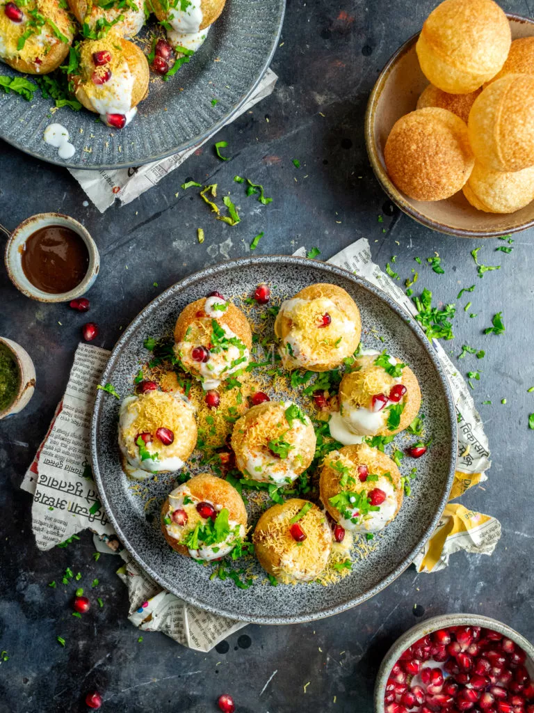 Mumbai-Style Dahi Puri Chaat Bombs